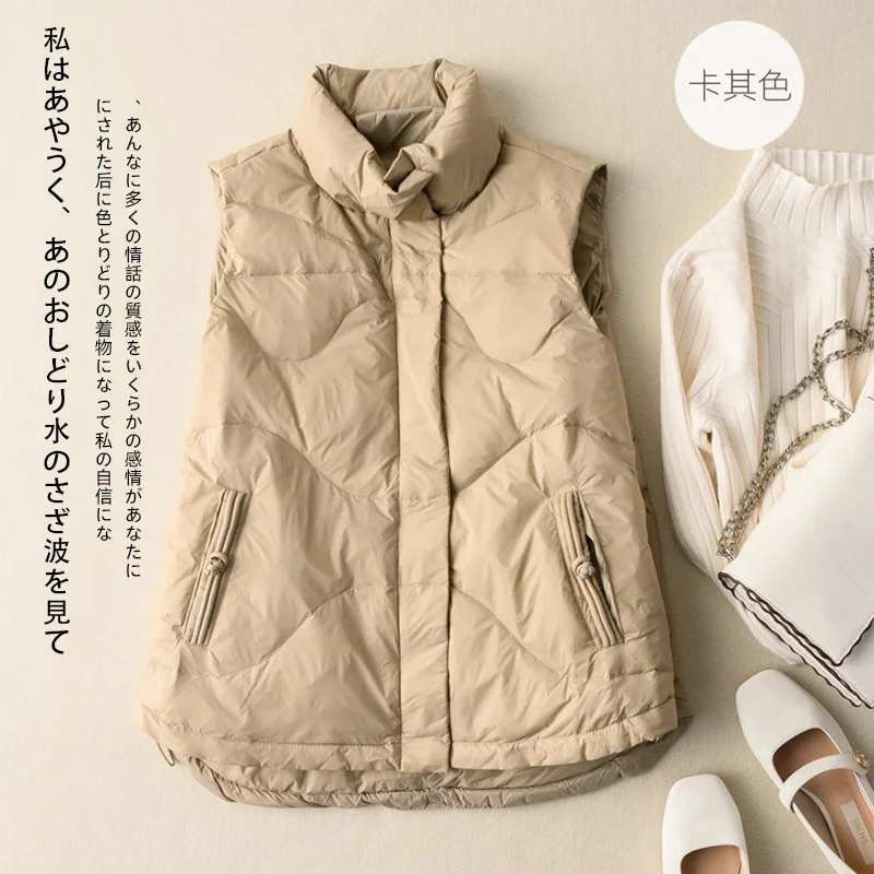 Women Short Down Cotton Vest Lightweight Puffer Jacket Coat Autumn Winter New Waistcoat Sleeveless Top Sweet Student Outwear
Women Short Down Cotton Vest Lightweight Puffer Jacket Coat Autumn Winter New Waistcoat Sleeveless Top Sweet Student Outwear