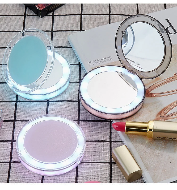 Led Makeup Mirror light Mini Mirror Vanity 1X 3X Magnifying Spiegel Compact Hand Held Folding Small Portable Pocket Mirror USB
Led Makeup Mirror light Mini Mirror Vanity 1X 3X Magnifying Spiegel Compact Hand Held Folding Small Portable Pocket Mirror USB
