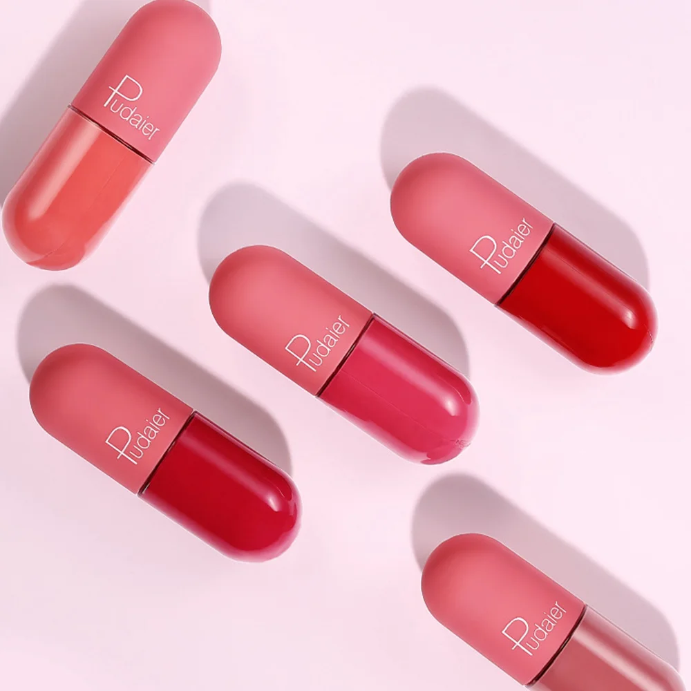 5 Pcs Mini Capsule Lip Glaze Matte Long Lasting Lip Gloss Non-stick Cup Full Lip Color Beauty Makeup Supplies
5 Pcs Mini Capsule Lip Glaze Matte Long Lasting Lip Gloss Non-stick Cup Full Lip Color Beauty Makeup Supplies