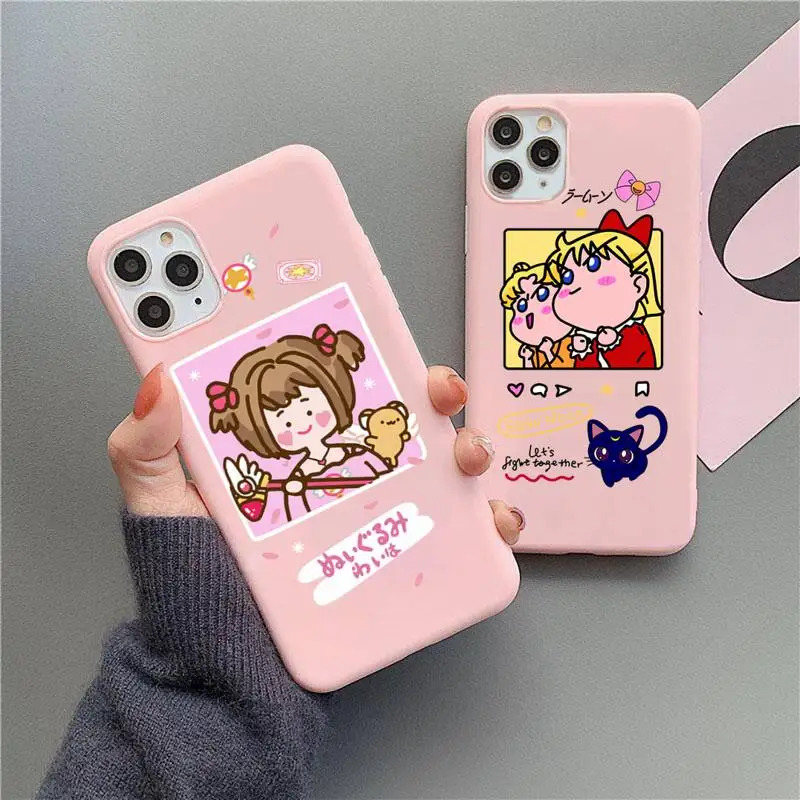 Japanese cute anime cat Phone Case For iphone 13 12 11 Pro Max Mini XS 8 7 6 6S Plus SE 2020 XR Matte Candy Pink Silicone cover
Japanese cute anime cat Phone Case For iphone 13 12 11 Pro Max Mini XS 8 7 6 6S Plus SE 2020 XR Matte Candy Pink Silicone cover