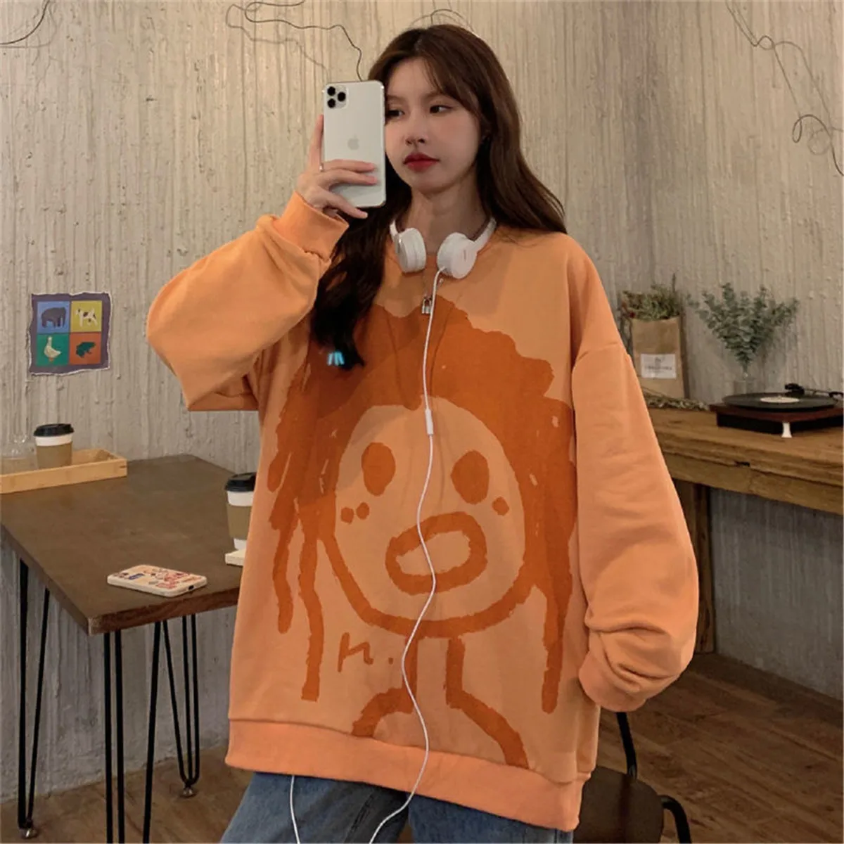 Kawaii Girl Print Hoodie Sweatshirt Spring Women Japan O-Neck Loose Tops Cute Funny Oversize Korean 2021 High Street Hoodie Coat
Kawaii Girl Print Hoodie Sweatshirt Spring Women Japan O-Neck Loose Tops Cute Funny Oversize Korean 2021 High Street Hoodie Coat