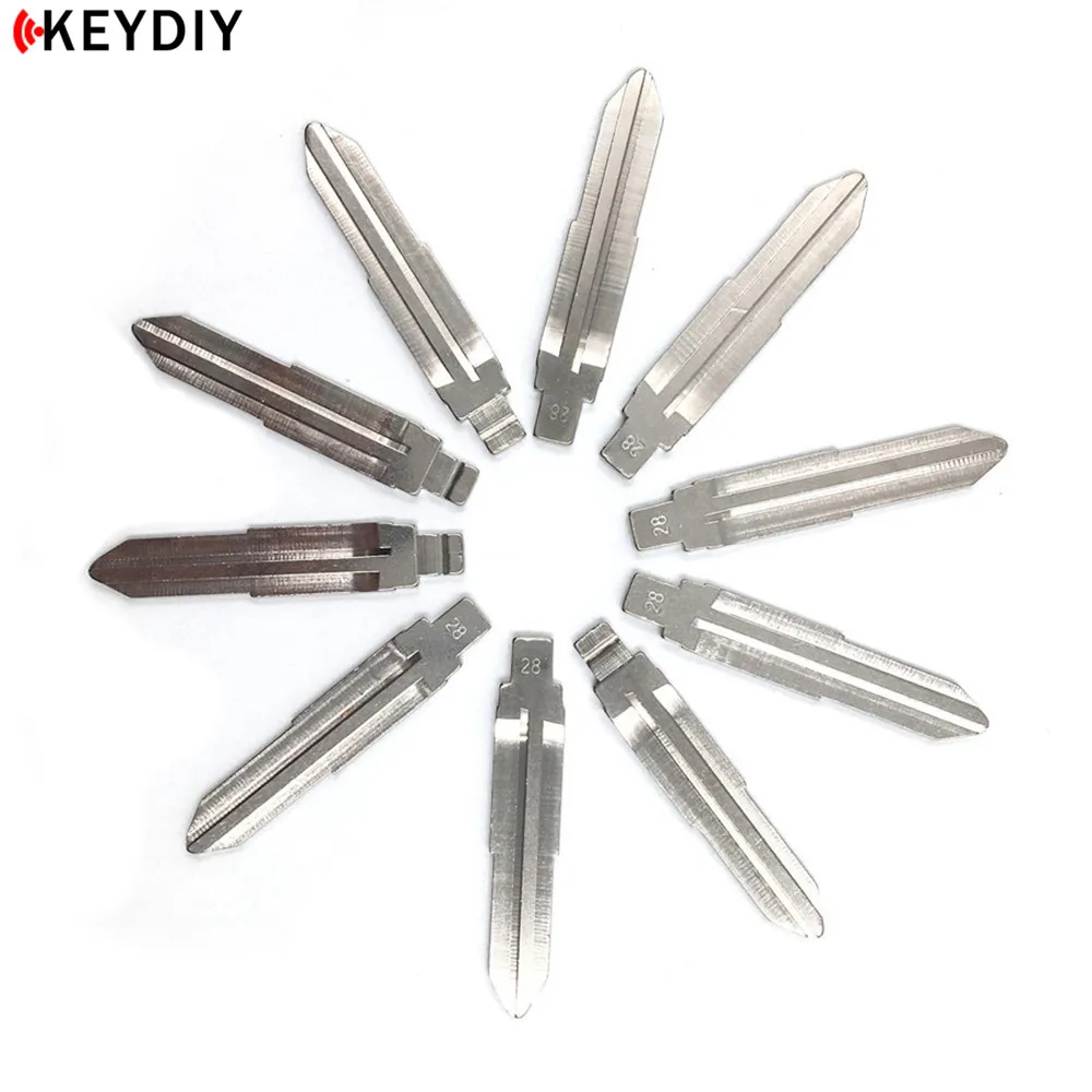 KEYDIY 10 Pcs/lot Metal Blank Uncut Flip KD/JMD/VVDI Remote Replacement Key Blade 28# for Kia | Автомобили и мотоциклы