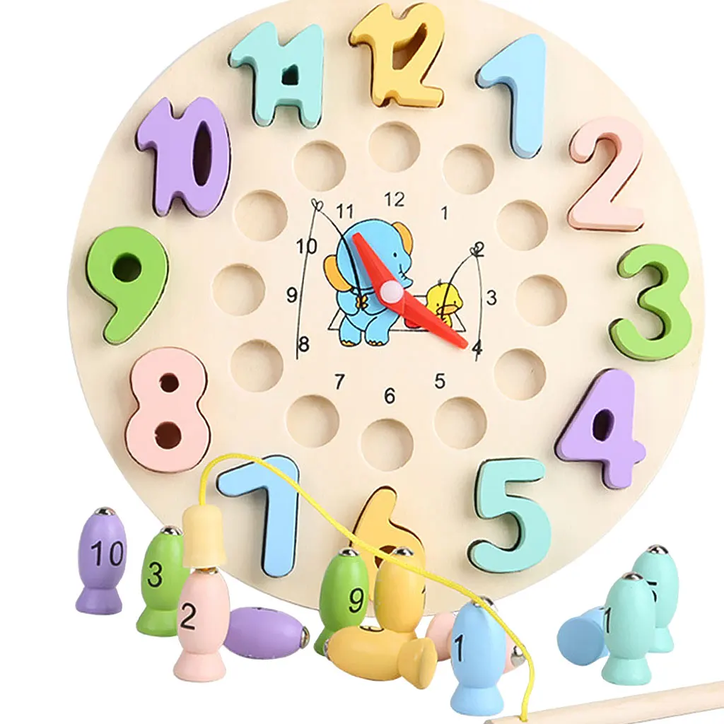 Wooden Kids Clock Toy Learning Time Development Toy Colorful Clocks for Kids Early Pre-school Supplies
Wooden Kids Clock Toy Learning Time Development Toy Colorful Clocks for Kids Early Pre-school Supplies
