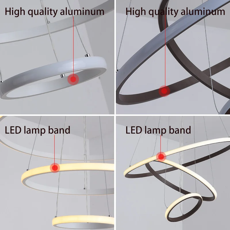 Modern LED Chandelier Ceiling for Living Room Dining Kitchen Black Circle decorative Pendant Lamp Bedroom Loft Interior Lighting
Modern LED Chandelier Ceiling for Living Room Dining Kitchen Black Circle decorative Pendant Lamp Bedroom Loft Interior Lighting