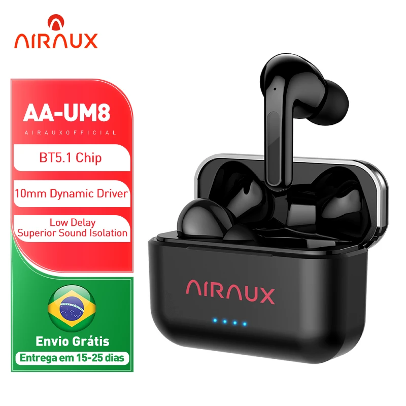 

BlitzWolf AIRAUX AA-UM8 TWS Wireless Bluetooth-compatible V5.1 Earphone HIFI Stereo Noise Cancelling Headphone Low Latency AAC