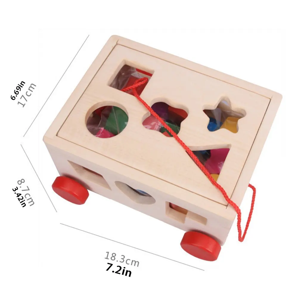 Shape Matching Toys For Early Education Children's Intelligence Box Wooden Drag Toy Children's Educational Toys
Shape Matching Toys For Early Education Children's Intelligence Box Wooden Drag Toy Children's Educational Toys