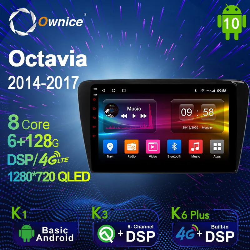 1280*720 Android 10.0 K3 K6 Plus Car Multimedia Auto 2 Din Radio for Skoda Octavia 2014 - 2017 4G LTE Audio GPS Player 8 Core
1280*720 Android 10.0 K3 K6 Plus Car Multimedia Auto 2 Din Radio for Skoda Octavia 2014 - 2017 4G LTE Audio GPS Player 8 Core