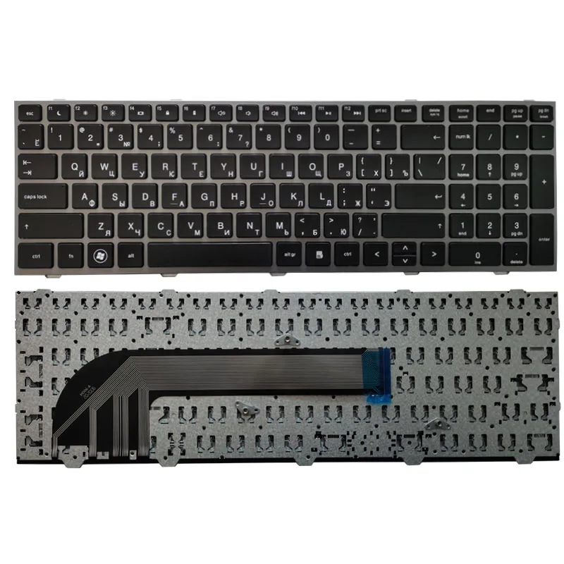 Новая русская клавиатура для ноутбука HP probook 4540 4540S 4545 4545S 4740 4740S с серебристой серой рамкой 
Новая русская клавиатура для ноутбука HP probook 4540 4540S 4545 4545S 4740 4740S с серебристой серой рамкой