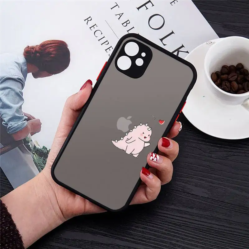 Cartoon Dinosaur Phone Case black matte transparent For iPhone 7 8 x xs xr 11 12 pro plus mini max Clear Funda
Cartoon Dinosaur Phone Case black matte transparent For iPhone 7 8 x xs xr 11 12 pro plus mini max Clear Funda