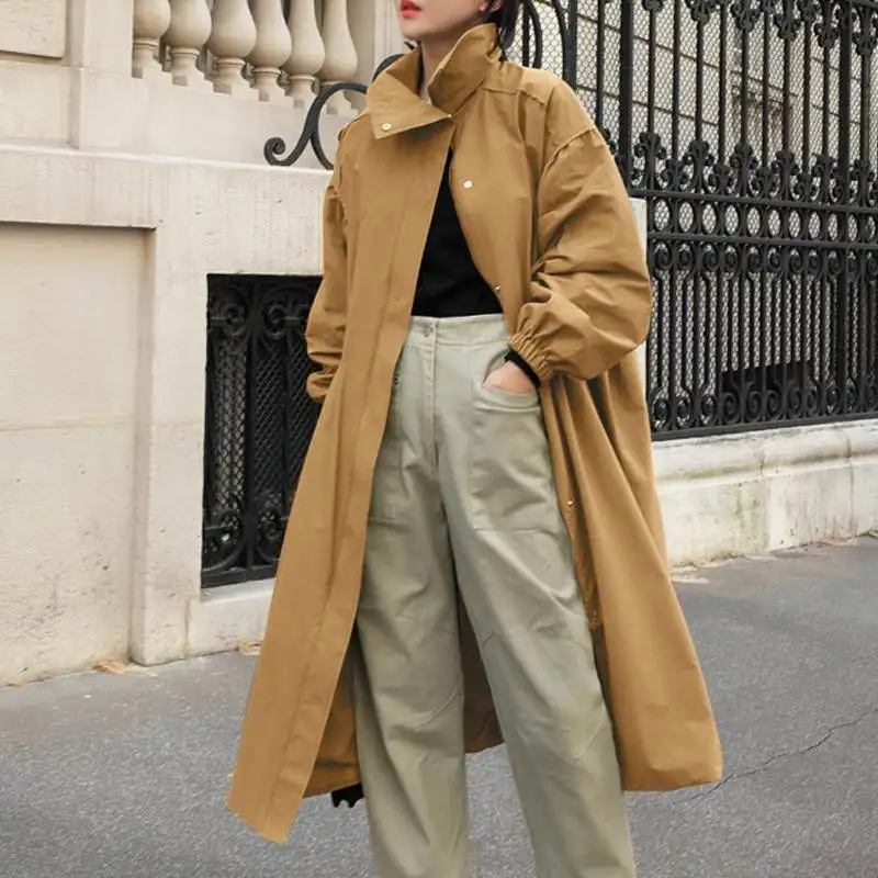 2021 Autumn Fashion Long Jackets Women Solid Trench ZANZEA Female Long Sleeve Coats Casual Oversized Outwear Ladies Windbreaker
2021 Autumn Fashion Long Jackets Women Solid Trench ZANZEA Female Long Sleeve Coats Casual Oversized Outwear Ladies Windbreaker