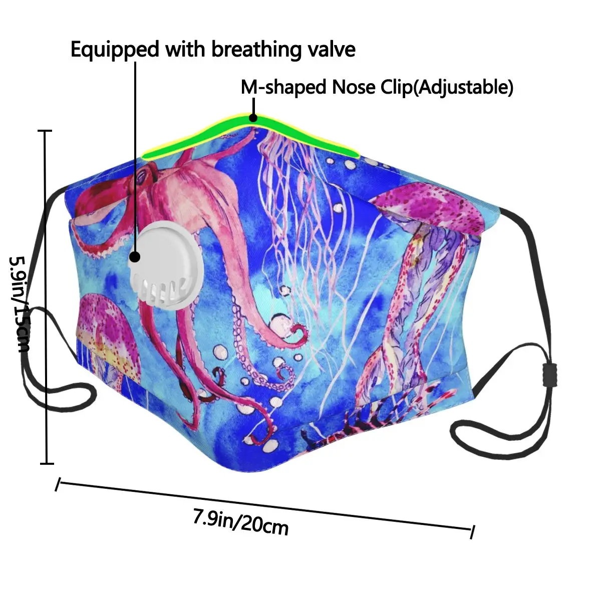 Red Octopus Lionfish Jellyfish Breath Valve Mouth Mask Dust Proof Washable Reusable Masks Unisex Mouth Muffle for Man Women
Red Octopus Lionfish Jellyfish Breath Valve Mouth Mask Dust Proof Washable Reusable Masks Unisex Mouth Muffle for Man Women