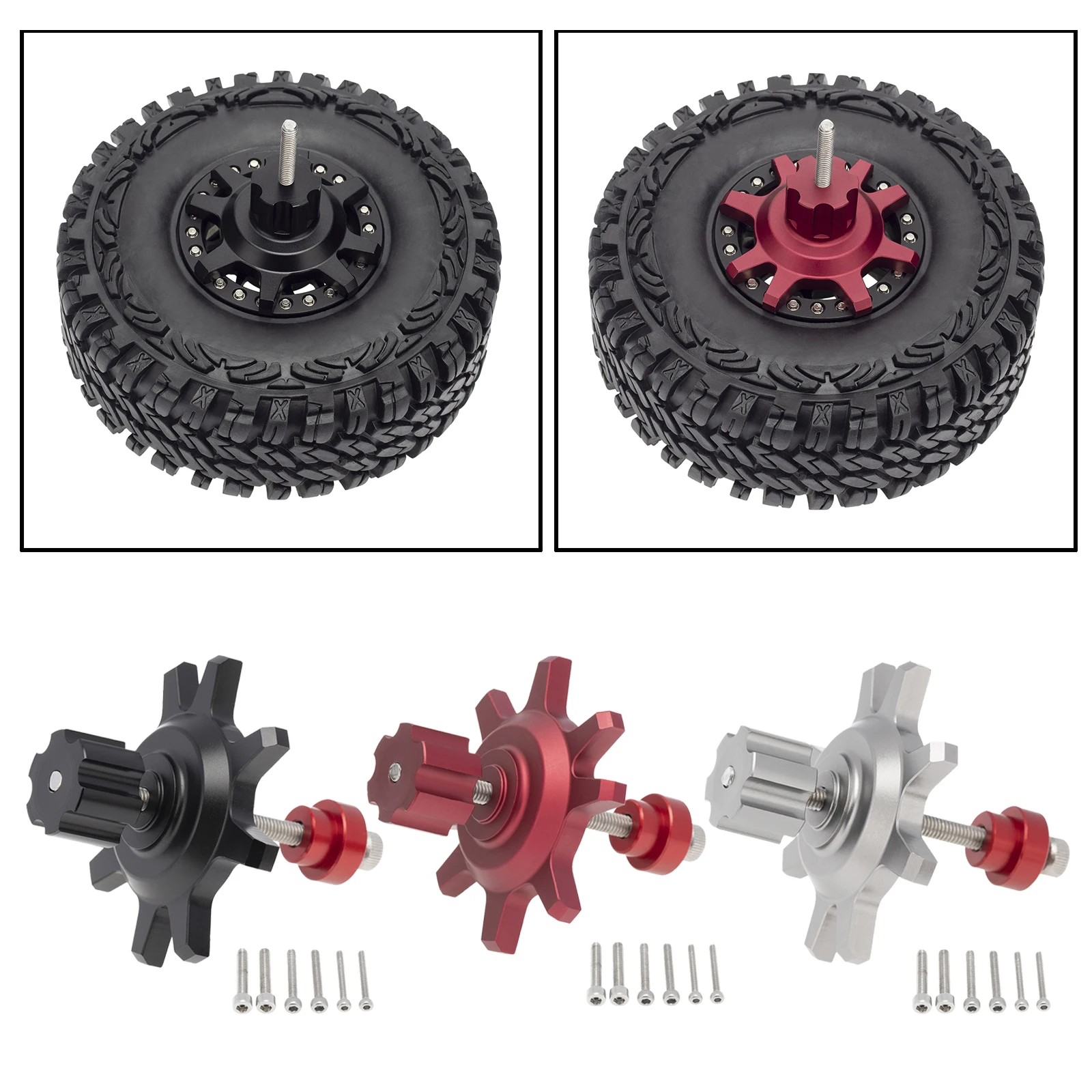 1.9/2.2" Beadlock Wheel Hub M2/2.5/318 Screw Installation & Removal Tool Set for 1:10 RC Rock Crawler Replacement
1.9/2.2" Beadlock Wheel Hub M2/2.5/318 Screw Installation & Removal Tool Set for 1:10 RC Rock Crawler Replacement