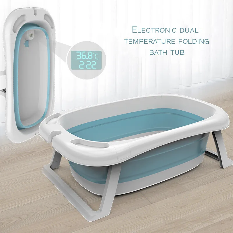 Folding Baby Bath Tub Bathtub Intelligent Temperature Sensing Bath Bucket Large Bidet Baby Kid Newborn Supplies Shower Tub
Folding Baby Bath Tub Bathtub Intelligent Temperature Sensing Bath Bucket Large Bidet Baby Kid Newborn Supplies Shower Tub