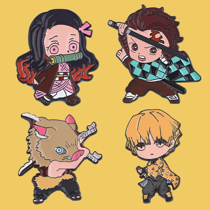 PC1624 Anime Kimetsu no Yaiba Demon Slayer Cartoon Creative Metal Brooch Enamel Pins Badge backpack bag Collar Jewelry
PC1624 Anime Kimetsu no Yaiba Demon Slayer Cartoon Creative Metal Brooch Enamel Pins Badge backpack bag Collar Jewelry