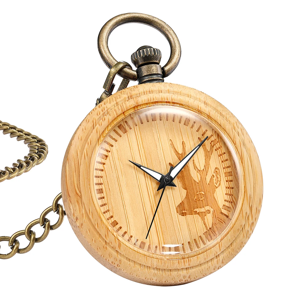 Natural Wood Pocket Watch Creative Deer Eagle Eiffel Tower Engraved Wooden Quartz Watches Fob Chain Pendants reloj de bolsillo
Natural Wood Pocket Watch Creative Deer Eagle Eiffel Tower Engraved Wooden Quartz Watches Fob Chain Pendants reloj de bolsillo