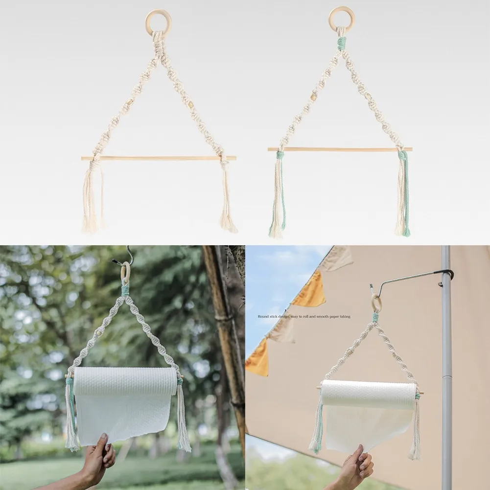 Vintage Hand-woven Rope Wall-mounted Storage Rack Toilet Paper Towel Holder Paper Holder Outdoor Knit Paper Holder Camping Accs
Vintage Hand-woven Rope Wall-mounted Storage Rack Toilet Paper Towel Holder Paper Holder Outdoor Knit Paper Holder Camping Accs