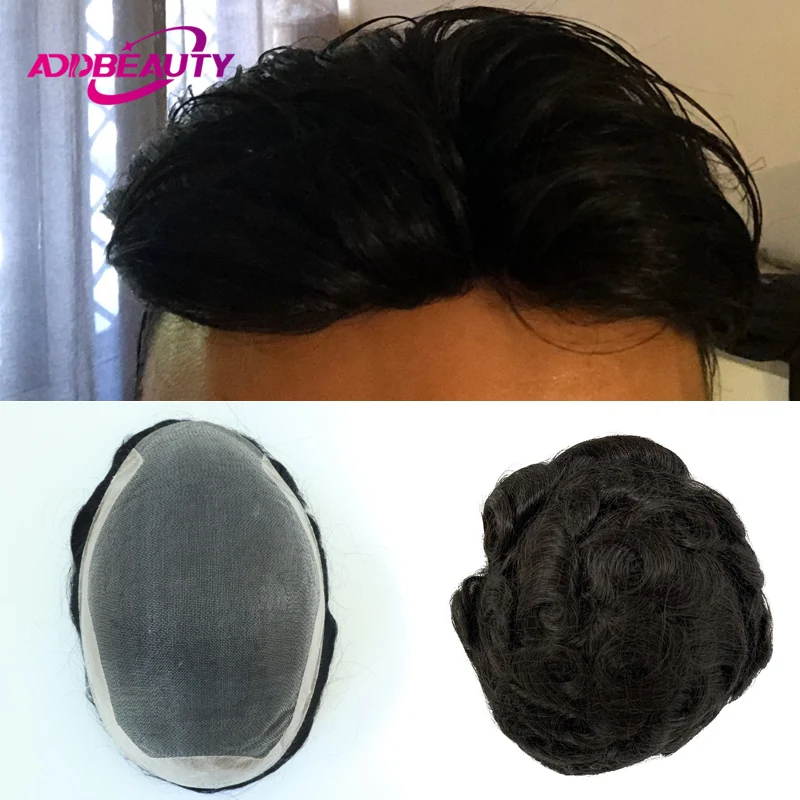 Bleached Knots Lace Front PU Men Toupee Human Hair Wig Indian Remy Hair System Men Hairpiece Wave Straight Natural Black Color 
Bleached Knots Lace Front PU Men Toupee Human Hair Wig Indian Remy Hair System Men Hairpiece Wave Straight Natural Black Color