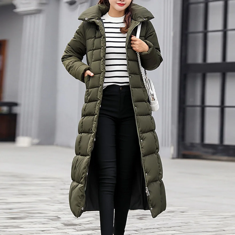 NIBESSER 2021 Trendy Coat Women Winter Jacket X-Long Cotton Padded Warm Maxi Puffer Coat Ladies Long Coats Parka Femme Jacket
NIBESSER 2021 Trendy Coat Women Winter Jacket X-Long Cotton Padded Warm Maxi Puffer Coat Ladies Long Coats Parka Femme Jacket