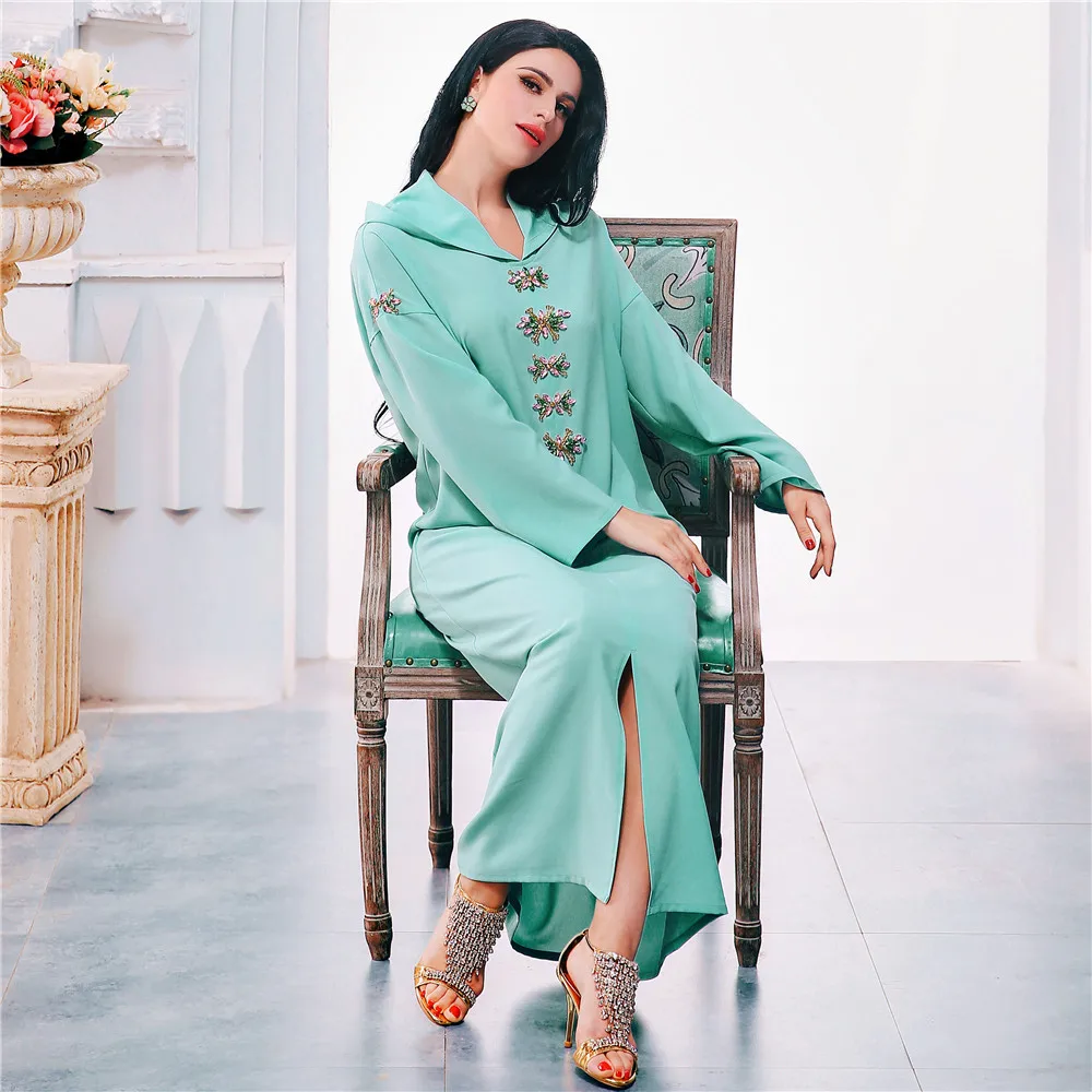 Muslim Hooded Dress Women Abaya Dubai Moroccan Caftan Lady Islamic Clothing Jelaba 2021 Eid Mubarak Djellaba Femme Musuliman
Muslim Hooded Dress Women Abaya Dubai Moroccan Caftan Lady Islamic Clothing Jelaba 2021 Eid Mubarak Djellaba Femme Musuliman
