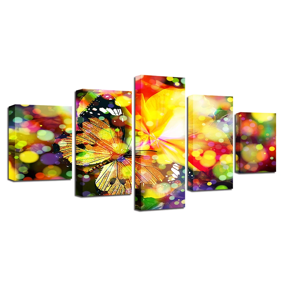 Modern Prints Decor Living Room Wall 5 Pieces Colorful Beautiful Butterfly HD Canvas Pictures Art Poster Frame Paintings Modular
Modern Prints Decor Living Room Wall 5 Pieces Colorful Beautiful Butterfly HD Canvas Pictures Art Poster Frame Paintings Modular