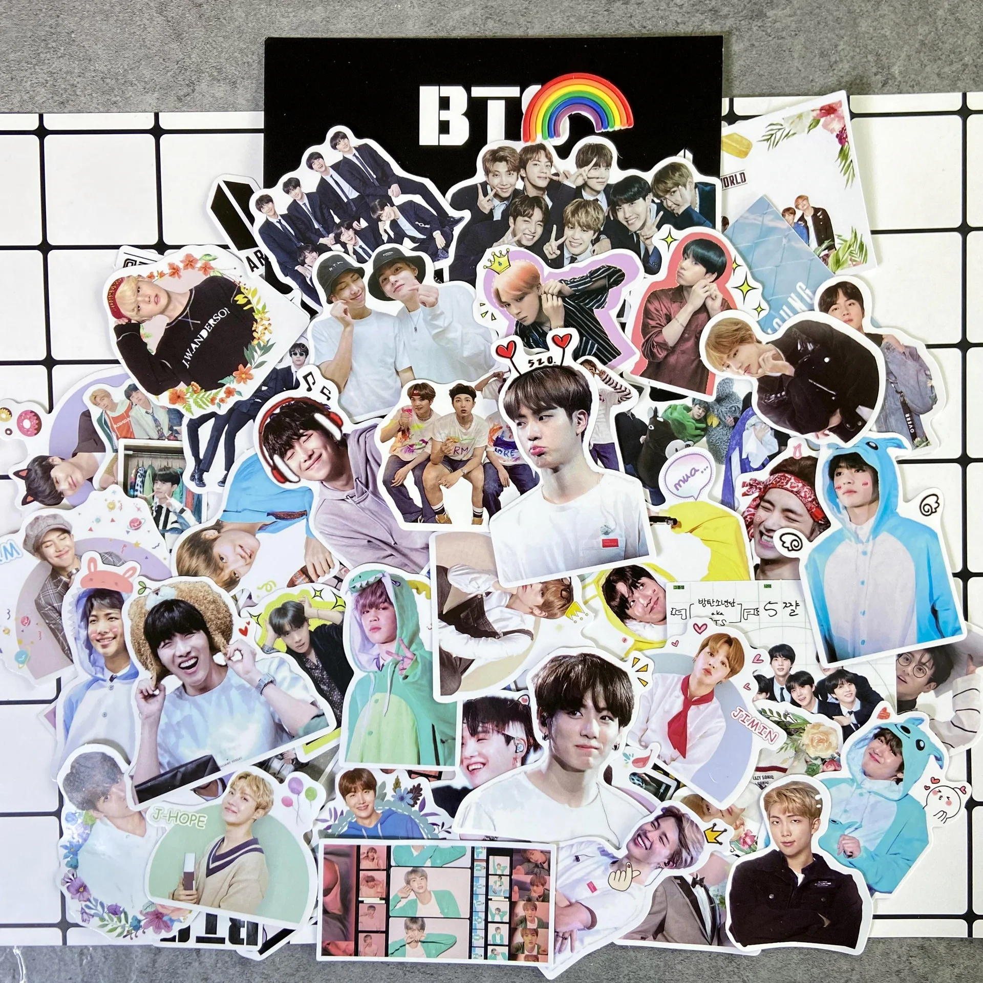 70 Pcs Korean Kpop Star Bangtan Boys Waterproof Graffiti Stickers for Luggage Laptop Fridge Car DIY Idols Decals Fans Toys 
70 Pcs Korean Kpop Star Bangtan Boys Waterproof Graffiti Stickers for Luggage Laptop Fridge Car DIY Idols Decals Fans Toys