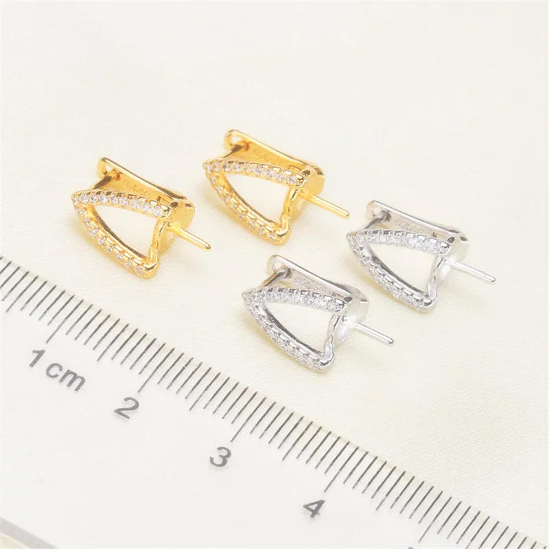 Trendy Pearl Earrings Accessories 925 Silver Plating Earrings Findings Dangle Earring Jewelry Parts Fittings Mountings DIY Gift
Trendy Pearl Earrings Accessories 925 Silver Plating Earrings Findings Dangle Earring Jewelry Parts Fittings Mountings DIY Gift