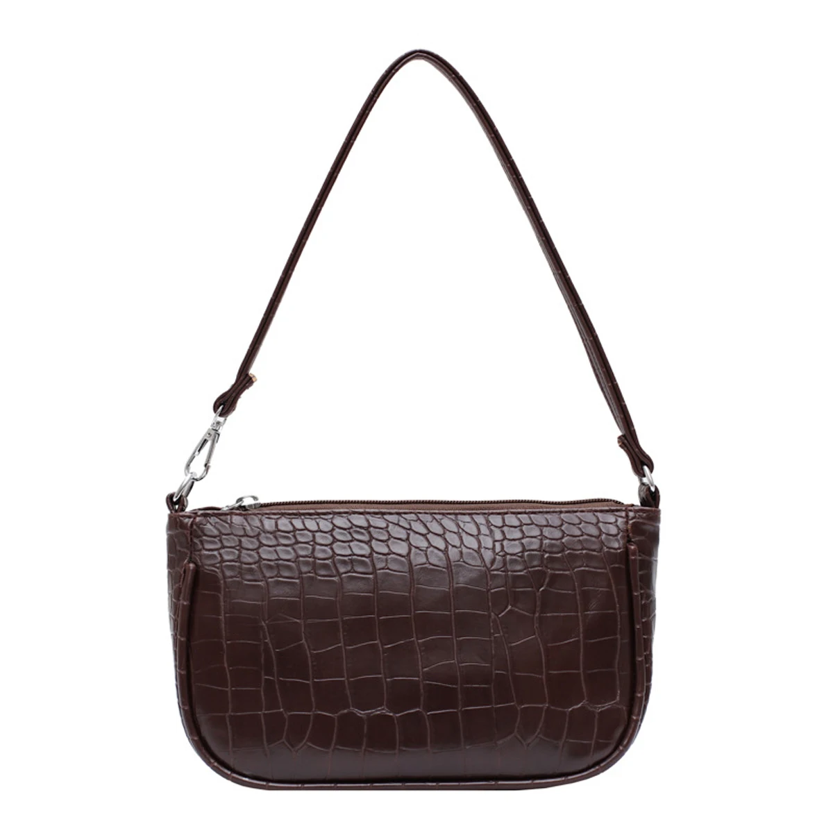 Women Multipurpose Small Size Solid Color Handbags Female Crocodile Pattern Leather Single-Shoulder Bag Daily Portable Bags
Women Multipurpose Small Size Solid Color Handbags Female Crocodile Pattern Leather Single-Shoulder Bag Daily Portable Bags