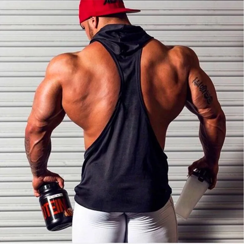 2021 New Style Jogger Gym Singlet Training Bodybuilding Tank Top Vest Hooded vest Fitness Cotton Shirt For Men Wholesale
2021 New Style Jogger Gym Singlet Training Bodybuilding Tank Top Vest Hooded vest Fitness Cotton Shirt For Men Wholesale