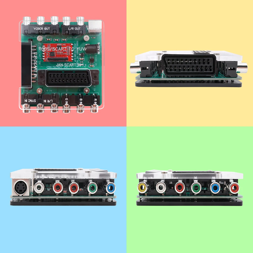 S-Video Converter Adapter Boxes SCART RGBS to YUV YCBCR Household Computer Accessories for DC Dreamcast Sega SFC
S-Video Converter Adapter Boxes SCART RGBS to YUV YCBCR Household Computer Accessories for DC Dreamcast Sega SFC