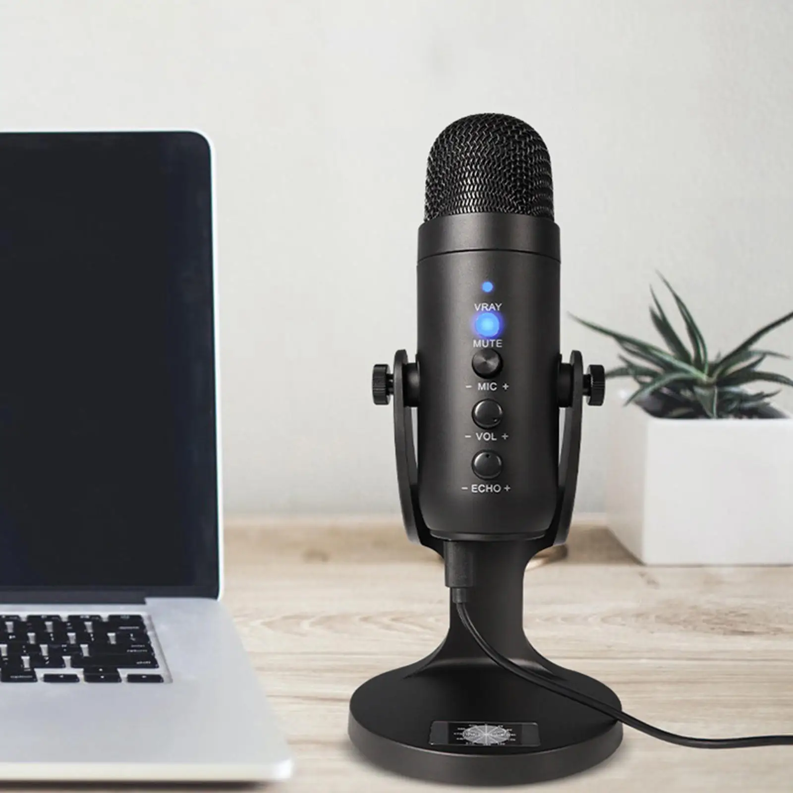 USB Tabletop Condenser Microphone Studio Singing Home Party Desk Broadcast Mic for Speaker Live Stream
USB Tabletop Condenser Microphone Studio Singing Home Party Desk Broadcast Mic for Speaker Live Stream