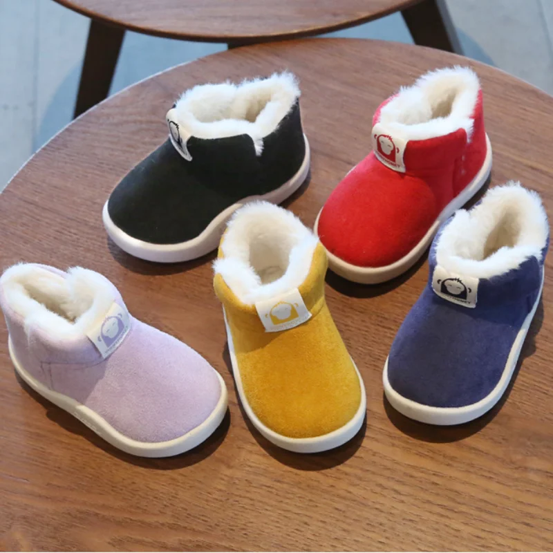 Winter Warm Baby Snow Boots Toddler Boys Girls Cotton Shoes Infnt First Walkers Newborn Thicken Thermal Plush Soild Color Shoes
Winter Warm Baby Snow Boots Toddler Boys Girls Cotton Shoes Infnt First Walkers Newborn Thicken Thermal Plush Soild Color Shoes