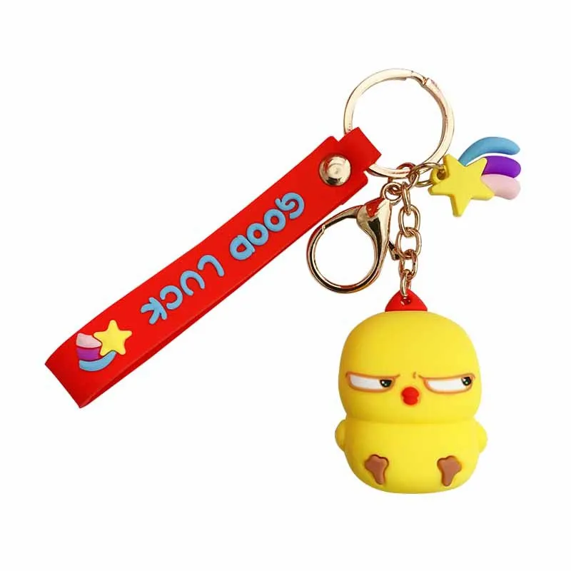 Cartoon Bubble Chicken Keychian Creative Fruit Doll Couple's Trinket Gift Men Women Bag Backpack Car Key Accessories Keyring
Cartoon Bubble Chicken Keychian Creative Fruit Doll Couple's Trinket Gift Men Women Bag Backpack Car Key Accessories Keyring