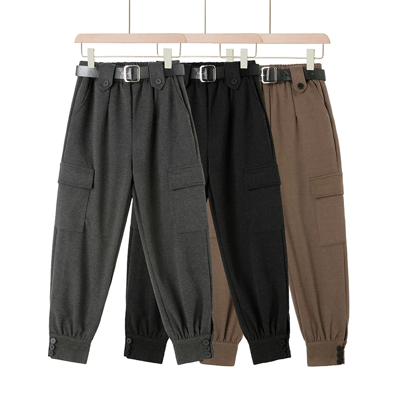 Casual woolen trousers 2021 autumn and winter new high waist slim overalls all-match fashionable women's clothing
Casual woolen trousers 2021 autumn and winter new high waist slim overalls all-match fashionable women's clothing