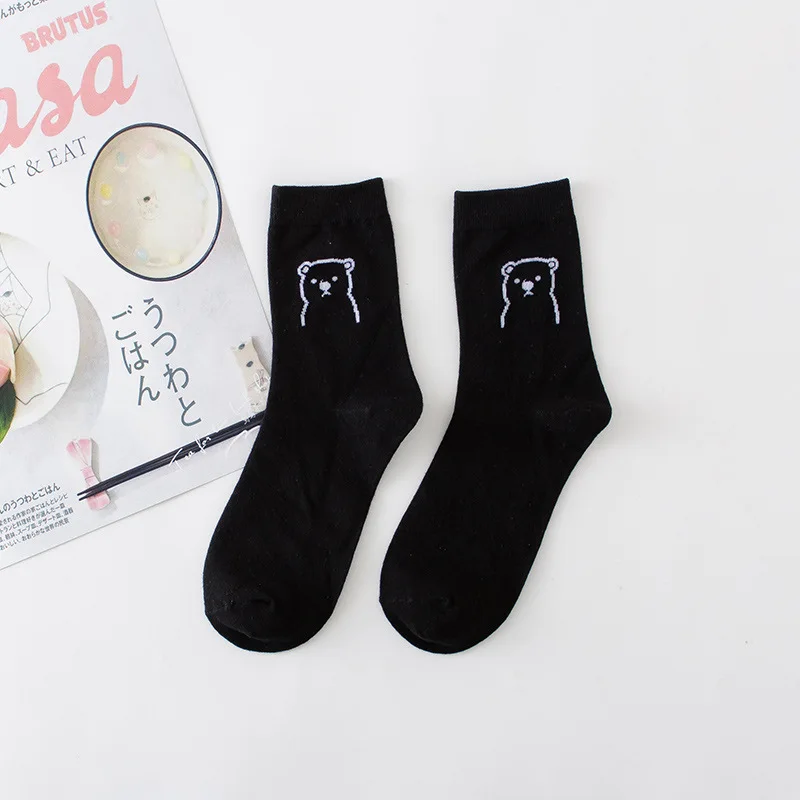 Fashion Cartoon Jacquard Socks Women Girls Autumn Middle Tube Cotton Breathable Socks Female Student Casual Street Sport Socks
Fashion Cartoon Jacquard Socks Women Girls Autumn Middle Tube Cotton Breathable Socks Female Student Casual Street Sport Socks