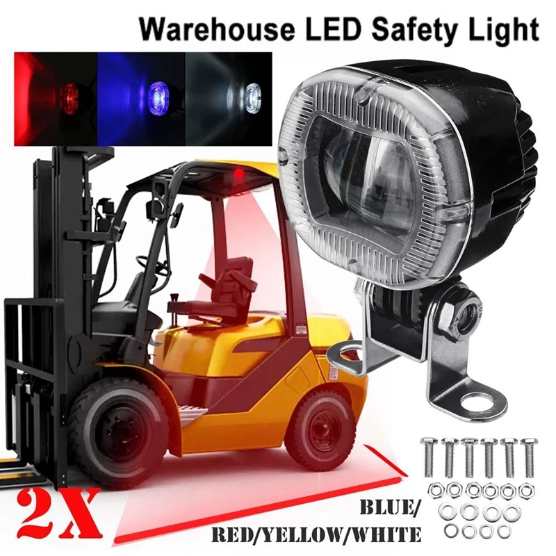 

2Pcs 20W LED Forklift Trailer Warning Lights Safety Work Spot Signal Light 180-Degree Adjustable Clearance Lamp