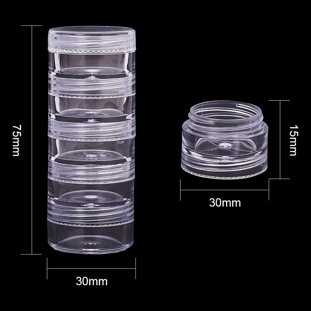 25pieces /1 Pack Storage Round Clear Container Screw Lid for Small Items Crafts Findings Jewelry Keeping Case 30x15mm
25pieces /1 Pack Storage Round Clear Container Screw Lid for Small Items Crafts Findings Jewelry Keeping Case 30x15mm