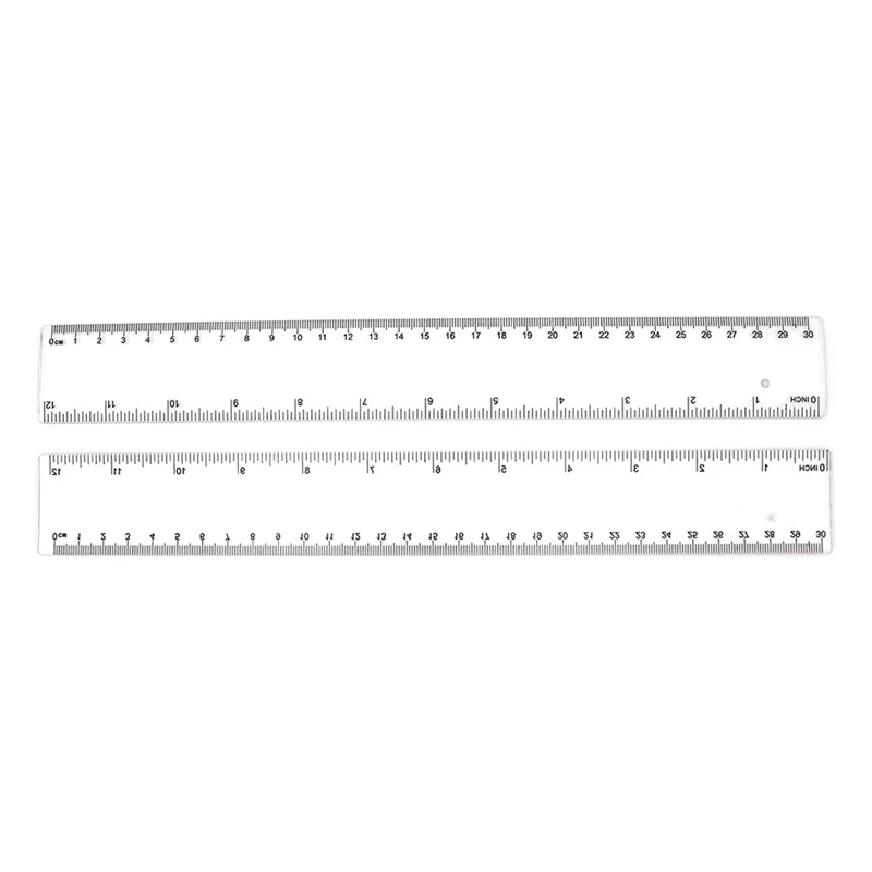 2 Packs Plastic Ruler Measuring Tools, Suitable for Schools, Offices, with Inches and Metric (Transparent, 12 Inches)
2 Packs Plastic Ruler Measuring Tools, Suitable for Schools, Offices, with Inches and Metric (Transparent, 12 Inches)