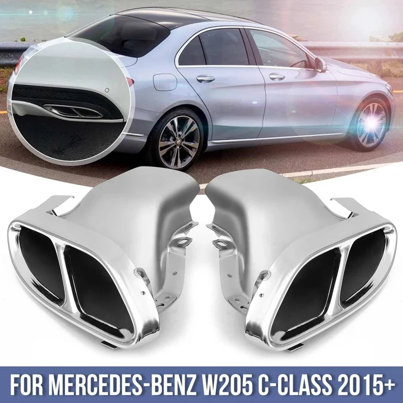 Pair Car Rear Exhaust Muffler Pipe for Mercedes Benz W205 C-Class 2015+ Car Accessories
Pair Car Rear Exhaust Muffler Pipe for Mercedes Benz W205 C-Class 2015+ Car Accessories
