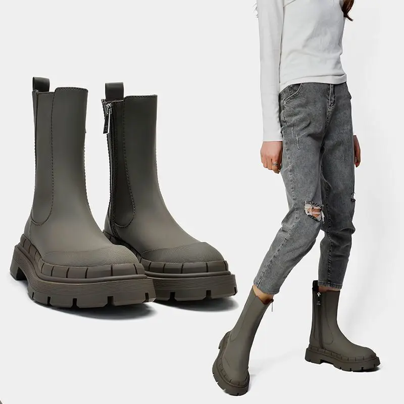 ZA Women's Ankle Boots Chelsea Boots Genuine Leather Zipper Thick Platform Winter Ladies Plus Velvet Boots Female Footwear
ZA Women's Ankle Boots Chelsea Boots Genuine Leather Zipper Thick Platform Winter Ladies Plus Velvet Boots Female Footwear