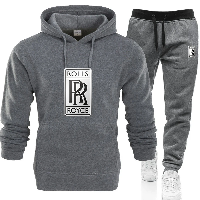 2 Pieces Sets Tracksuit Men Hooded Sweatshirt+pants Pullover ROLLS ROYCE Car logo Print Hoodie Sportwear Suit Casual Men Clothes
2 Pieces Sets Tracksuit Men Hooded Sweatshirt+pants Pullover ROLLS ROYCE Car logo Print Hoodie Sportwear Suit Casual Men Clothes