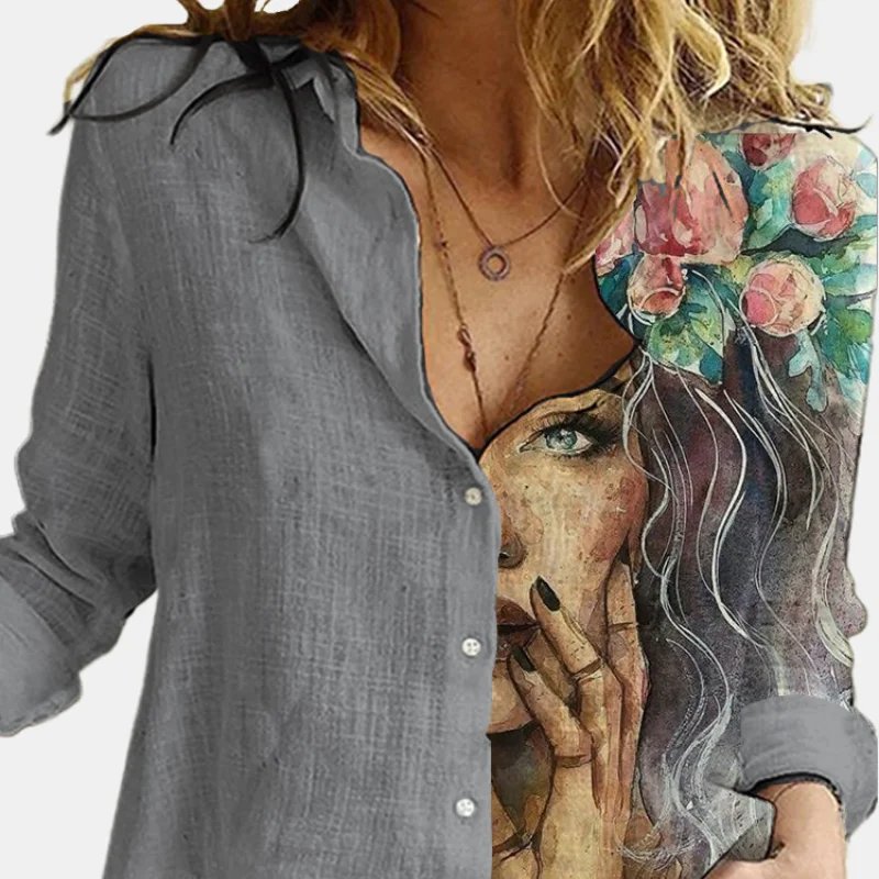 Turn Down Collar Long Sleeve Blouse Women Shirts Elegant Print Autumn Casual Office Button Shirt Tops Women Shirts
Turn Down Collar Long Sleeve Blouse Women Shirts Elegant Print Autumn Casual Office Button Shirt Tops Women Shirts