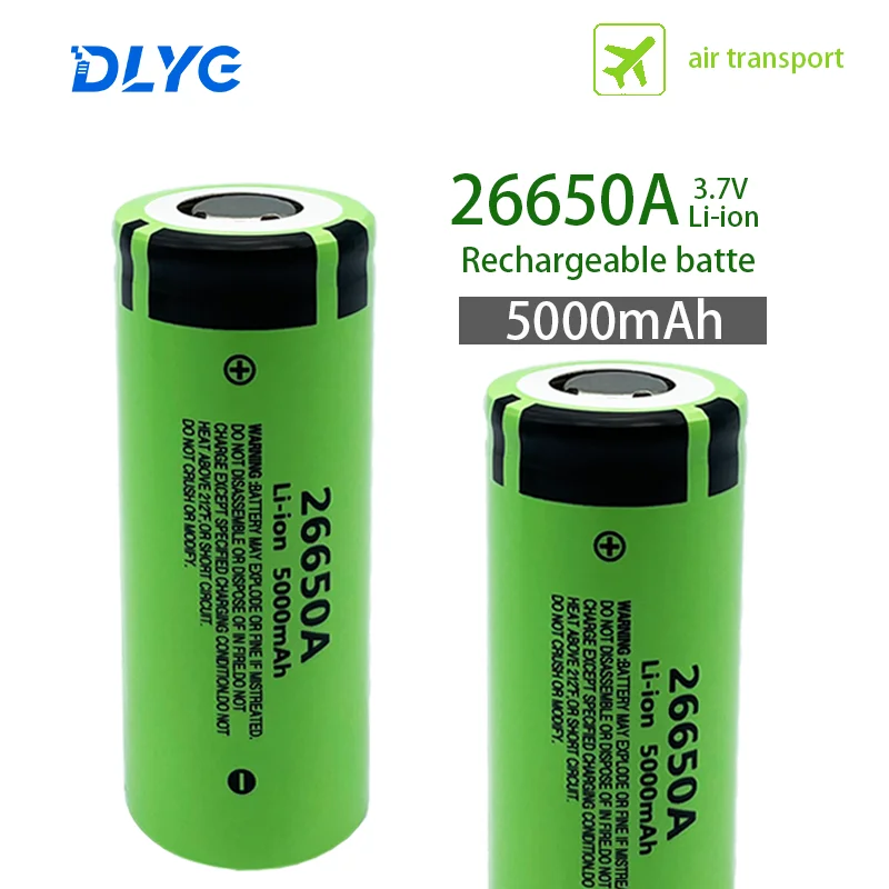 

Original power26650rechargeable lithium battery3.7V large capacity 5000mAh, rechargeable for flashlight, electronic tool battery