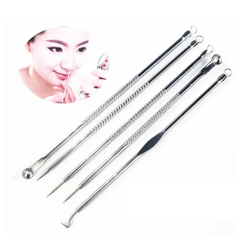 5 Pcs Silver Stainless Steel Blackhead Remover Acne Needle 12cm point Needle Black Head Pimples Hot
5 Pcs Silver Stainless Steel Blackhead Remover Acne Needle 12cm point Needle Black Head Pimples Hot
