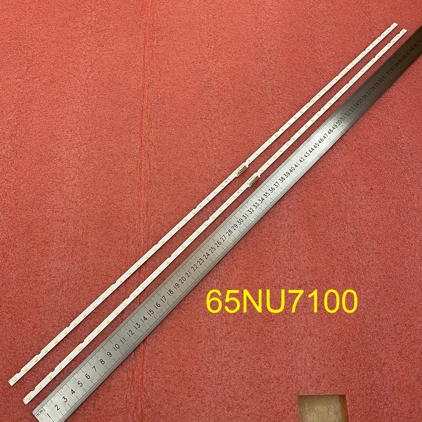 Светодиодная лента (2) для Samsung UE65RU7200U UE65NU7172 UE65NU6179 UN65NU6070 UN65NU6080 UN65NU7200 UE65NU7025K UN65RU730D