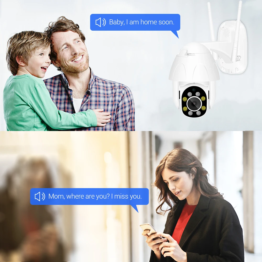 HD 1080P Yoosee Wi-Fi Камера мини PTZ наружная автоматическое слежение за двухстороннее