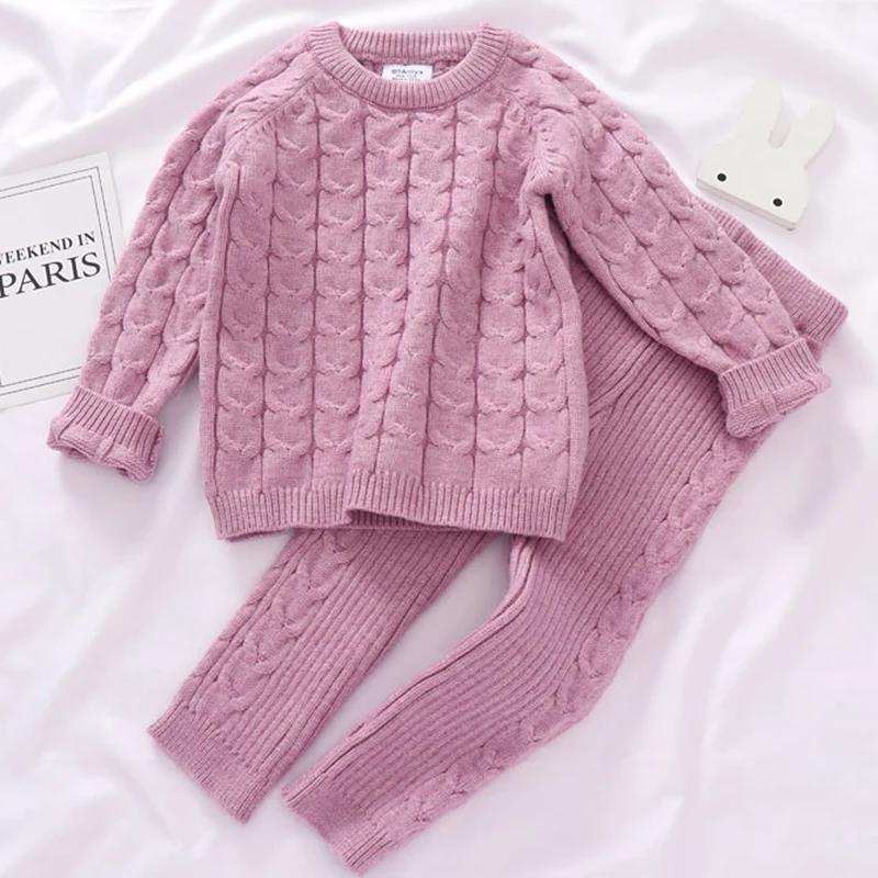0-4 Yrs Girls Boys Suit Fall Baby Boys Girls Clothing Sets Winter Knitting Pullover Sweater+pants Infant Boys Knit Tracksuits
0-4 Yrs Girls Boys Suit Fall Baby Boys Girls Clothing Sets Winter Knitting Pullover Sweater+pants Infant Boys Knit Tracksuits