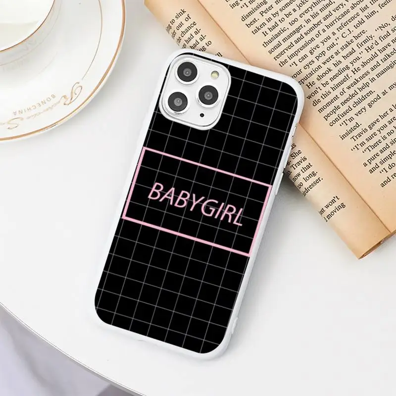 Babe babygirl honey line Text art Phone Case Candy Color White for iPhone 11 pro XS MAX 8 7 6 6S Plus X 5S SE 2020 XR
Babe babygirl honey line Text art Phone Case Candy Color White for iPhone 11 pro XS MAX 8 7 6 6S Plus X 5S SE 2020 XR