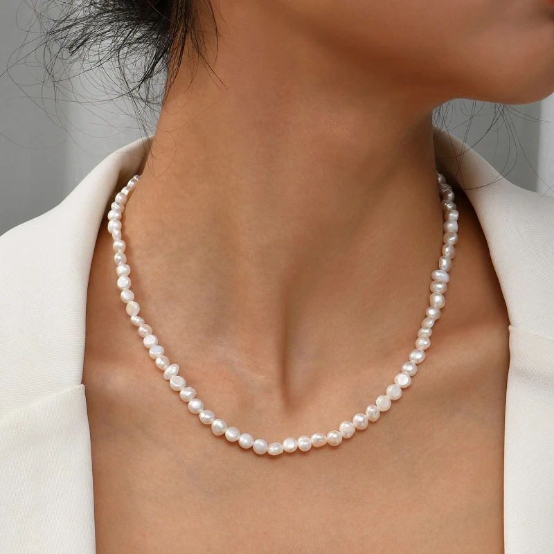 6MM Pearl Necklace Necklace Specially Designed for Women Simple Fashion Handmade Necklace Surprise Gift for Girlfriend Party
6MM Pearl Necklace Necklace Specially Designed for Women Simple Fashion Handmade Necklace Surprise Gift for Girlfriend Party