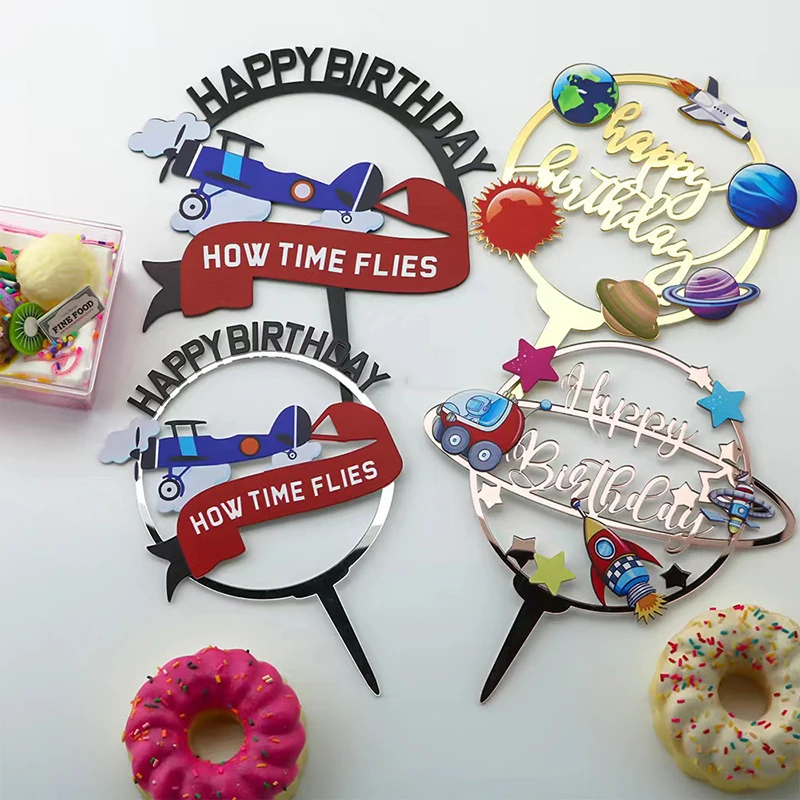 1PC Space Theme Party Birthday Cake Insert DIY Cake Decoration Ornament Acrylic Cake Plug-in
1PC Space Theme Party Birthday Cake Insert DIY Cake Decoration Ornament Acrylic Cake Plug-in