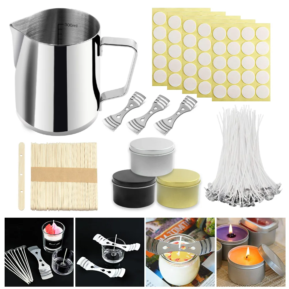 DIY Candle Making Kit Supplies Pouring Pot Wicks Sticker DIY Candle Fixator Craft Tools DIY Handmade Candle Set Tin Jars
DIY Candle Making Kit Supplies Pouring Pot Wicks Sticker DIY Candle Fixator Craft Tools DIY Handmade Candle Set Tin Jars